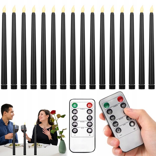 Elektrická LED Sviece s Efektom Plameňa – Bezpečná a Realistická